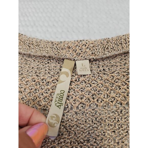 Comfy USA Tan Button-Up Cardigan - Picture 6 of 8